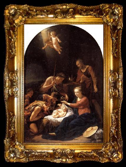 framed  Adriaen van der werff The Adoration of the Shepherds, ta009-2